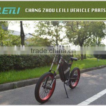 Black 26" High carbon steel Electric Bike 48V 350W