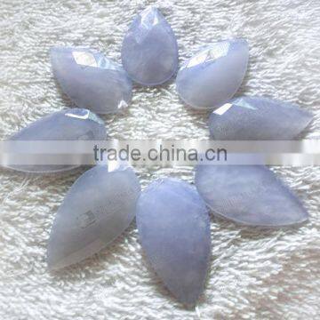 Blue chalcedony gemstone beads