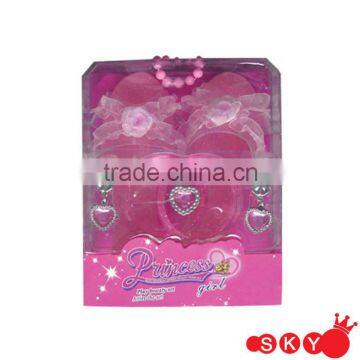 2014 Plastic princess shoes for girls cosmetics toys plastic doll shoes