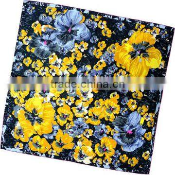 Stock 90*90cm Twill Silk Scarves(DX1028-2)