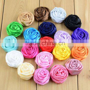 Wedding Satin Flowers , rosette flower