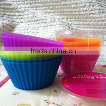 Microwave Silicone Cake Mould,round Silicone Baking Cup,silicone Cake Mould Cookie Cup photo-2