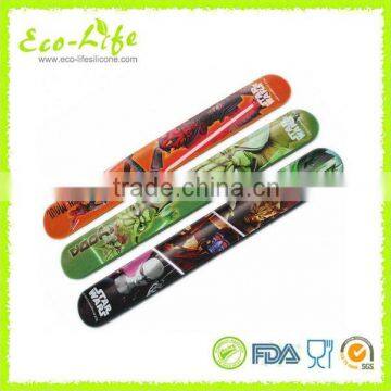 215*25*2mm Cartoon Printing Silicone Slap Bracelet, Silicone Slap Wirstbands, Souvenirs Promotion Gift photo-3