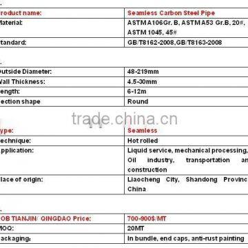 ASTM A54 B alloy steel pipe made in china shenhao ,hot selling,good quality