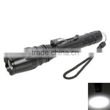 XML-T6 LED 5 Mode Focusing LED Torch Flashlight Black