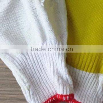 Rubber Gloves Green Blue Red Rubber Coated Gloves for Contruction