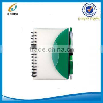 Cute spiral notebook with pen