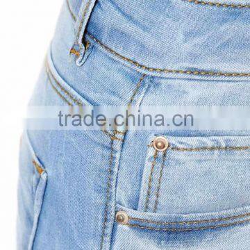 Supersoft High Waisted Ultra Skinny Jeans In Ice Blue Vintage Wash for Women (LOTX123) photo-5