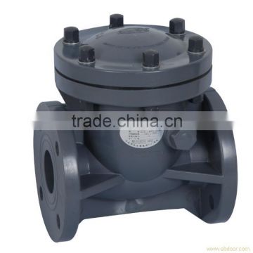 made in China 2 inch flanged end upvc check valve