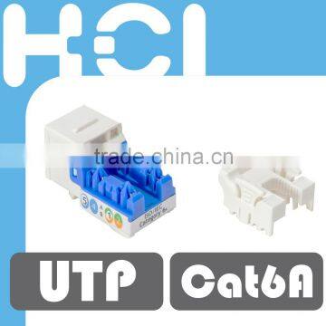 Network Cat6A 90 Degree UTP Punchdown Type Modular Keystone Jack photo-5