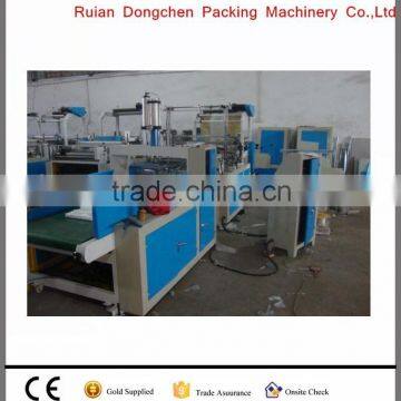 High Speed 2 lines HDPE, LDPE Shopping Bag Making Machine