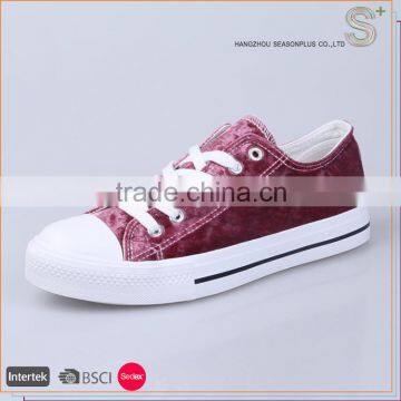 Best price superior quality velet sneakers wholesale china