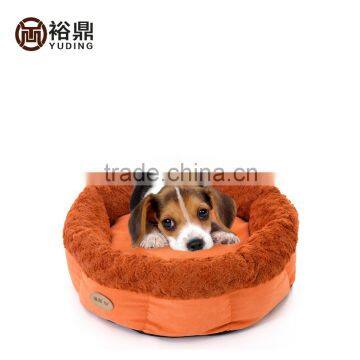 2016 cheap round dog bed / the dog kennel /material Suede +rose fleece