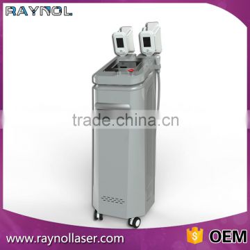 Skin Tightening Raynol 2 Handpieces New Vertical Cryolipolysis Cool Shaping Machine Double Chin Removal