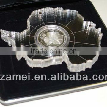 2013 hot selling high clear acrylic commemorative coin display holder