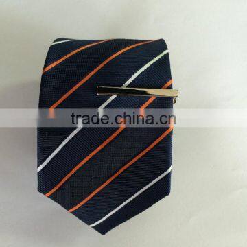 Men's Whiteorange
avy 100% Silk Tie With Diagonal Strip Design photo-2