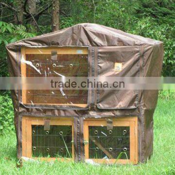 Protective 4FT two tier Wooden Rabbit Hutch cover