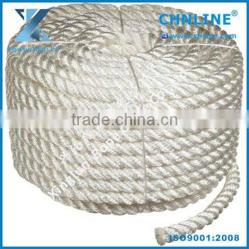 Excellent elongation 3 strand PA rope