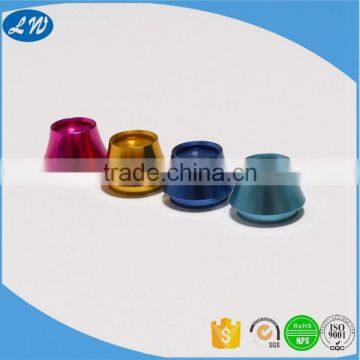 China manufacturer high precision machined aluminum earphone parts with color anodized