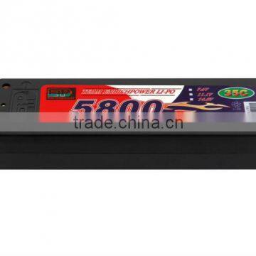 5800mAh 35C 7.4v Hardcase Lipo Battery