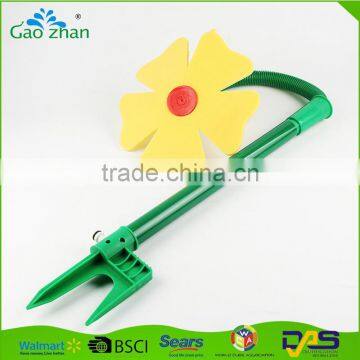 Agricultural ground/lawn/garden 360 round flower shape watered inserted plastic irrigation sprinkler