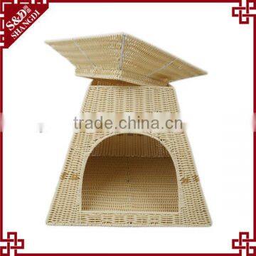 S&D Eco-friendly Natural Water Hyacinth Pet Basket Cat House,dog Bed photo-4