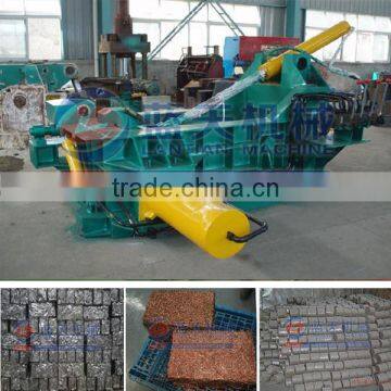 Recycling hydraulic baler machine for waste metal scrap and scraped car