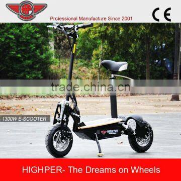 1300W 48V Brushless 2 Wheel Electric Scooter with 12" Wheel HP107E-C