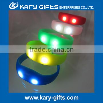 Promotional Custom Printing LED Bracelet Concert Event Flashing LED Wristband