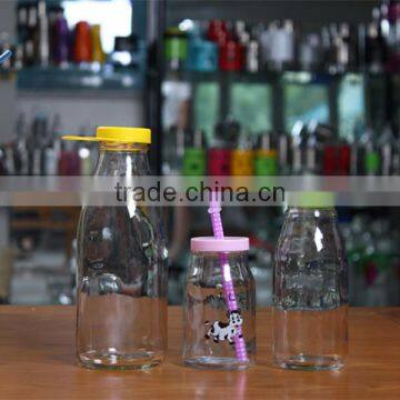 portable glass milk bottle with BPA free