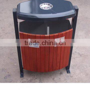 Arlau Outdoor Decorative Wooden Trash Cans photo-4