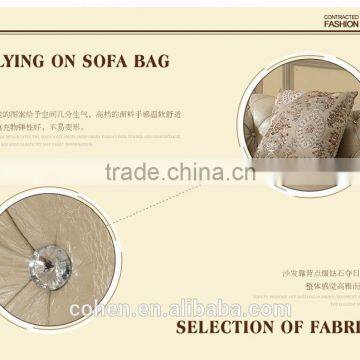 European Style PU Leather Sofa Designs With Crystal ButtonsSF033