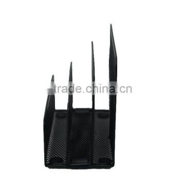 3 Divided Metal Mesh Desktop Paper And Letter Holder photo-4