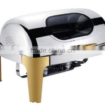 Gold Plated Stainless Steel Buffet Furnace photo-2