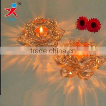 Transparent crystal glass high-temperature lotus candle/crafts candles