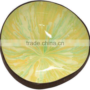 Lacquered Coconut Bowls With Various Pattern, Decorative Coconut Shell Bowls photo-6