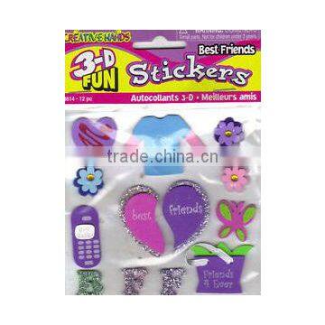2017 hot sale professional design top quality new products custom home wall decoration felt cell phone sticker made in China