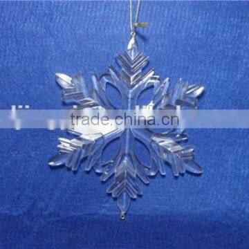 wholesale acrylic different style clear snowflake for Snowflake ornament