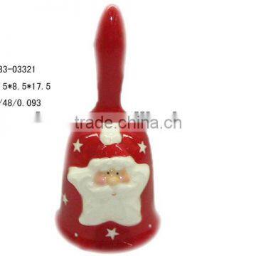 Christmas ceramic dinner bell