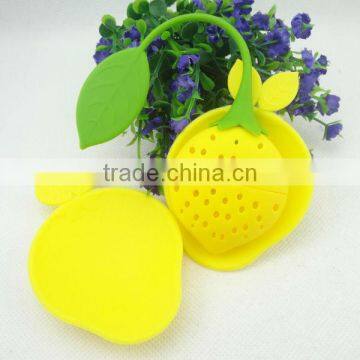2013 Latest style TeaSpot Tuffy Steeper, Silicone Loose Tea Infuser, color yellow