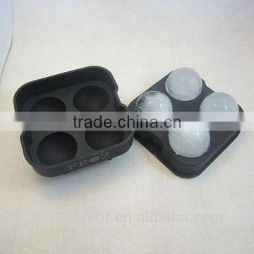 FDA 4 Cavities Silicone Ice Cube Ice Ball Mold photo-3