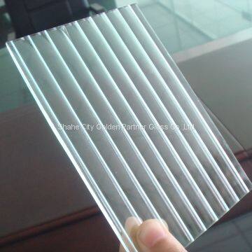 3~8mm Clear Patterned Glass/Figured Glass/Pattern Glass for Windowand Door, Furniture, Bathroom, Building photo-2