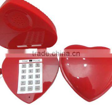 novelty diamonds decrated heart shaped telephone