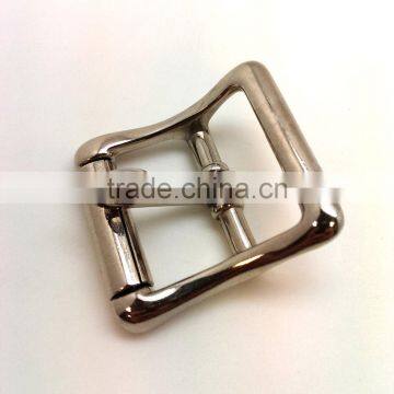 1" Center Bar Buckle With Lockable Prong, Zinc Alloy Strap Buckle in Nickel Plate photo-3