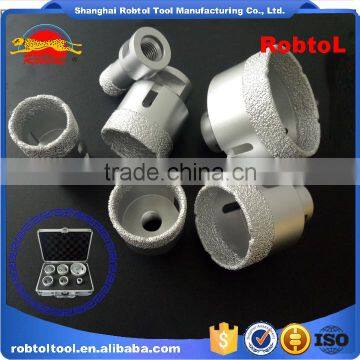 M14 Vacuum Brazed Diamond Core Drill Bits Set Kit Dry Wet Grinder Hole Saw Boring Granite Marble Ceramic Tile Porcelain Stone photo-6