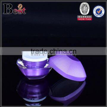Purple Plastic Cosmetic Packaging Cream Jar 15g photo-2