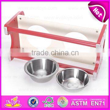 2015 Pet Dog Wooden Bowl, Wooden Pet Dog Owl With Stand, Wooden Food Feeder for Pet W06F016 photo-4