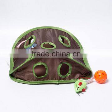 Pet Cat Mice Intelligence Play Toys Bell Tent With 9 Holes Cat Play Tunnel photo-5