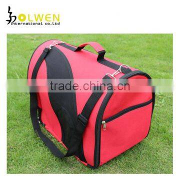 (OEM) Fashion red tote dog carrier bag