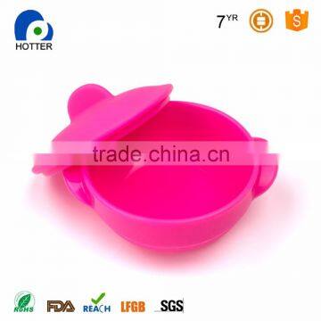 Customized Colorful FDA Food Grade Silicone Bowl With Lid photo-5